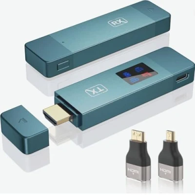 Abbildung von Wireless HDMI Transmitter and Receiver,Full HD 1080p for Streaming Audio Video Laptop, PC zu HDTV, Extender