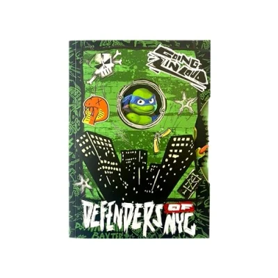Abbildung von Ninja Turtles Thumbs up TMNT DIN A5 Notizbuch mit drehbarer Scheibe, 120 linierte Seiten, Als oder Tagebuch, Offizielles Merch