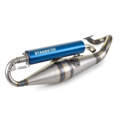 Abbildung von Auspuff Stage6 Pro Replica MK2 Blau Minarelli liegend / China 2 Takt
