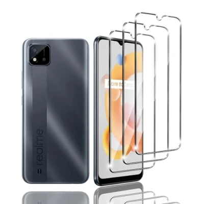 Abbildung von Zicurz 3 Stück Schutzglas für Realme C11 2021, Panzer Schutz Glas, Schutzfolie, HD Displayschutz, Blasenfrei, 2021