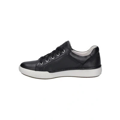 Abbildung von Josef Seibel Damen Low Top Sneaker Claire 03,Weite G (Normal),Wechselfußbett,schnürschuhe,schnürer,Halbschuhe,schwarz,38 EU
