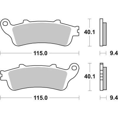 Abbildung von TRW Sinter Maxi Scooter MCB693SRM Bremsbelagsatz