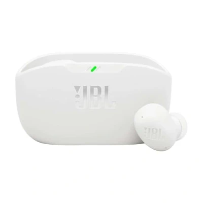 Abbildung von JBL Wave Buds 2, Kabellose Bluetooth In Ear Kopfhörer mit Noise Cancelling, 40 h Wiedergabe, Pure Bass Sound, Smart Ambient Technologie, IP54 Wasser und staubdicht, Multipoint Verbindung, Weiß