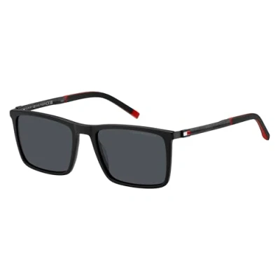 Abbildung von Tommy Hilfiger Herren TH 2077/S 003/IR Gläser SONNENBRILLEN Acetat Schwarz undurchsichtig Grau Quadratisch