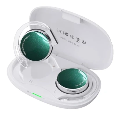 Abbildung von On Ear Kopfhörer Bluetooth V5.3, Open Kabellos Buetooth, Clip Sport Headset mit 4 Mikrofon, Comfort Fit Ohrhaken Ohrhörer