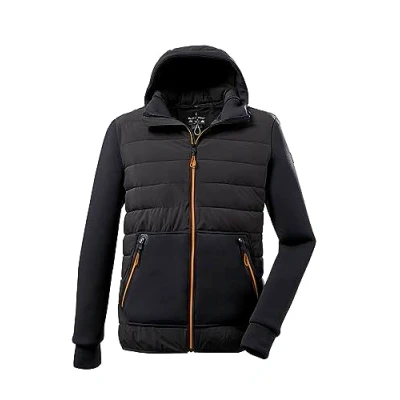 Abbildung von killtec Herren Hybridjacke mit Kapuze KOW 158 MN JCKT, dunkelanthra, S, 37572 000
