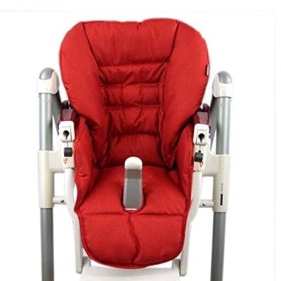 Abbildung von BAMBINIWELT Sitzkissen Ersatzbezug Bezug kompatibel mit Peg Perego Prima Pappa Diner MELIERT (rot meliert)
