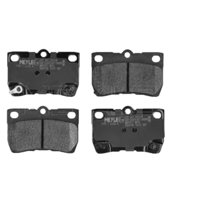 Abbildung von MEYLE 025 243 2315/W Bremsbelagsatz ORIGINAL Quality Hinterachse mit akustischer Verschleißwarnung Anti Quietsch Blech LEXUS: IS 2, GS III, C