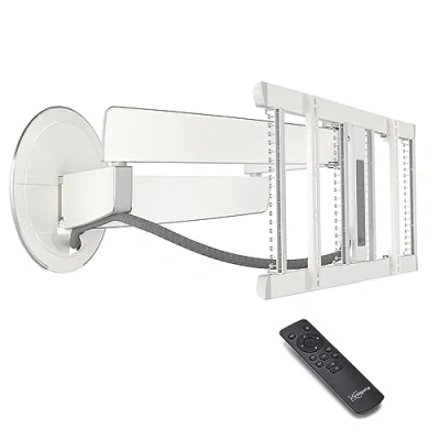 Abbildung von Vogel&#039;s TVM 7675 Premium Elektrische TV Wandhalterung für 40 77 Zoll Fernseher, Innovative Motorisierte Halterung schwenkbar bis zu 120, Max 35 kg, VESA 600x400, Weiß