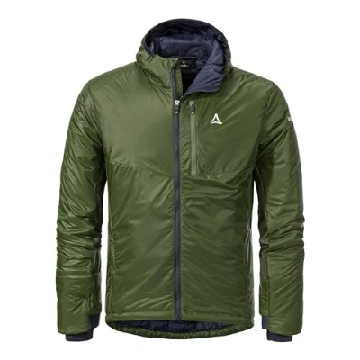 Abbildung von Schöffel Herren Ins Hybrid Black Raven M, leichte MTB Jacke mit 4 D Body Mapping, atmungsaktive, wärmende Fahrradjacke fixer Kapuze, Taschen