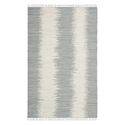 Abbildung von SAFAVIEH Modern Teppich für Wohnzimmer, Esszimmer, Schlafzimmer Montauk Collection, Kurzer Flor, Grau, 91 X 152 cm