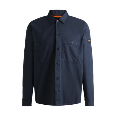 Abbildung von BOSS ORANGE Hemdjacke Locky_2_M mit Brusttaschen