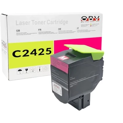 Abbildung von Kompatibel OBV Toner ersetzt Lexmark C2320M0 für C2425 C2535 MC2325 MC2425 MC2640 MC2535 magenta 1000 Seiten