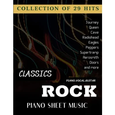 Abbildung von Classic Rock Piano Sheet Music: Collection Of 29 Songs (Piano/Vocal/Guitar)