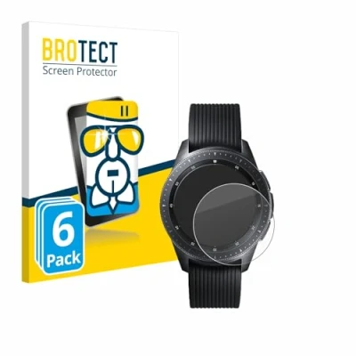 Abbildung von BROTECT Schutzglas für Samsung Galaxy Watch (42 mm) (6 Stück) Schutzfolie Panzer Folie Glas [Extrem Kratzfest 9H, Anti Fingerprint,