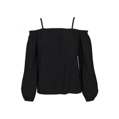 Abbildung von Urban Classics Ladies COLD Shoulder Longsleeve Langarmshirt, Damen, Größe: 3XL, Black