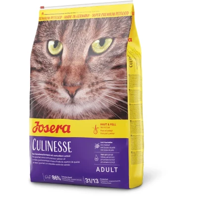 Abbildung von JOSERA Culinesse (1 x 10 kg) Adult Premium Trockenfutter für ausgewachsene wählerische Katzen Lachs &amp; Geflügel gut verträglich moderater Fettgehalt weizenfrei Katzenfutter 1er Pack