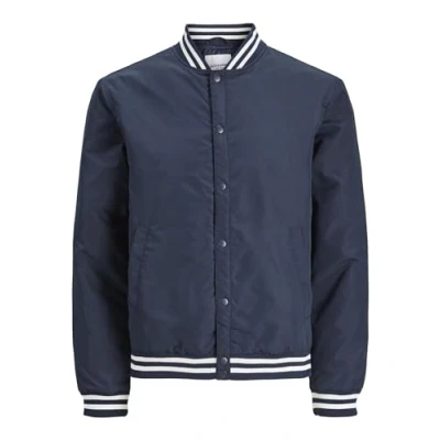 Abbildung von Jack &amp; Jones Warrior College Unisex Bomberjacke, Herren, Größe: Large, Navy