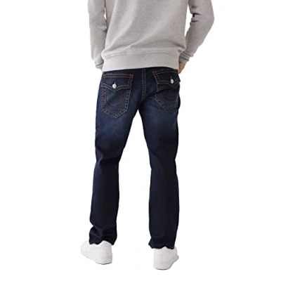 Abbildung von True Religion Herren Ricky Straight Leg Jeans, Dark Wash Muddy Waters, 31W / 32L