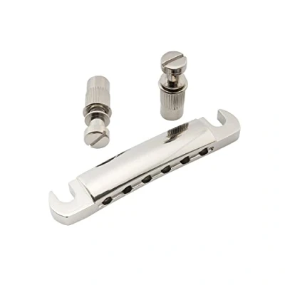 Abbildung von Musiclily Pro 52,5mm Tune O Matic Saitenhalter Stop Bar Tailpiece für 6 saitige Epiphone Les Paul SG Style E Gitarre, Nickel