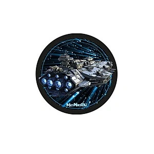 Abbildung von McNeill McAddys Magnetmotive für Schulranzen Space Raumschiff blau