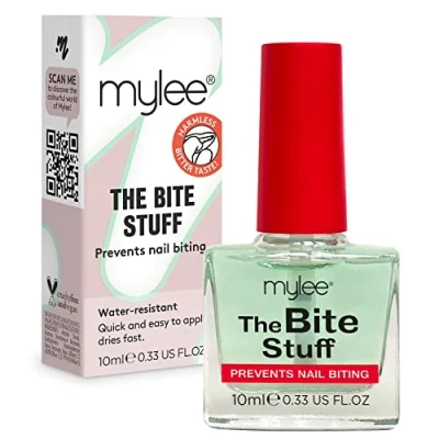 Abbildung von Mylee The Bite Stuff Hören Sie auf, Ihre Nägel zu Kauen Klarer Nagellack, um das von Nägeln verhindern Für Erwachsene und Kinder Schnelle einfache Anwendung Wasserabweisend