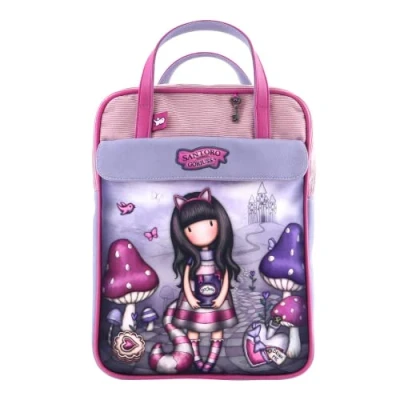 Abbildung von safta Unisex Kinder 1147 GJ01 Großer Gorjuss Rucksack Cheshire Cat, bunt, Medium