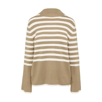 Abbildung von s.Oliver Black Label MIT Stehkragen Strickpullover, Damen, Größe: 32, Sandstein