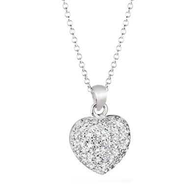 Abbildung von Elli Halskette Damen Herz Anhänger mit Zirkonia in 925 Sterling Silber