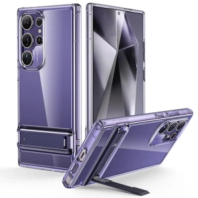 Abbildung von ESR für Samsung Galaxy S24 Ultra Hülle, Ständer Cover mit 3 Standmodi, Militärnorm Sturzschutz, stoßfeste, dünne Handyhülle patentiertem Kickstand, Boost Serie, Lila