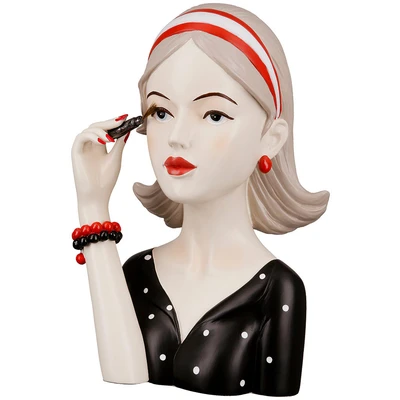 Abbildung von GILDE Dekofigur &quot;Figur Lady mit Wimperntusche&quot;