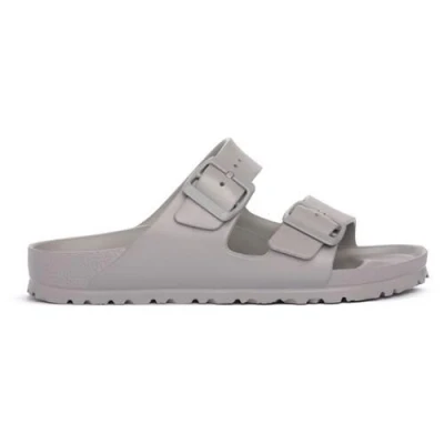 Abbildung von Birkenstock Arizona Pantolette flach, Damen, Größe: 41, Stone Schuhe