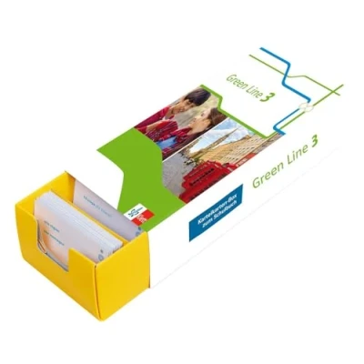 Abbildung von Klett Green Line 3 G8 Klasse 7 Vokabel Lernbox zum Schulbuch: Englisch passend Lehrwerk üben: Karteikarten Box Schulbuch