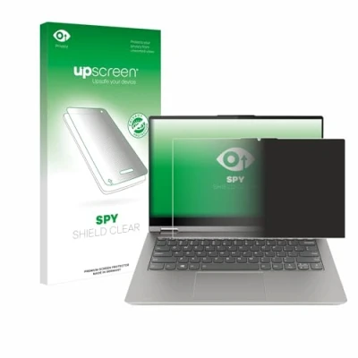 Abbildung von upscreen Anti Spy Blickschutzfolie für Lenovo ThinkBook 14s Yoga Privacy Screen Displayschutz Folie [Sichtschutz, Blaulichtfilter]