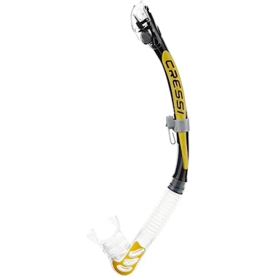 Abbildung von Cressi Alpha Ultra Dry Schnorchel Trocken Ideal zum Schnorcheln, Apnoe und Tauchen