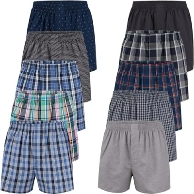 Abbildung von City Life Herren Boxershorts Shorts Boxer (10er Pack) Sparpack S 4XL, Farbe:Mehrfarbig (Classic Multicolour 5 C 10 5), Grösse:XL