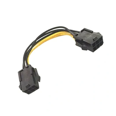Abbildung von Zahara 16AWG PCI E 6 Pin Buchse auf PCIE Kabel Adapter Netzteil Video Karte