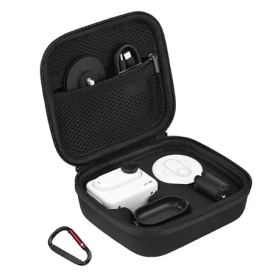 Abbildung von BRDRC Tragetasche für Insta 360 GO 3S / 3 Zubehör, Aufbewahrungstasche, Hartschalenhülle Insta360 3S/GO3 Vlogging Action Kamera Zubehör