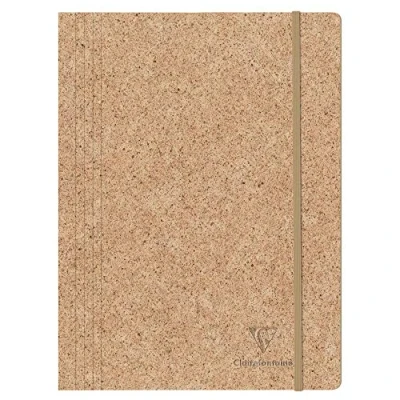 Abbildung von Clairefontaine 83527C Sammelmappe Jeans &amp; Cocoa, für DIN A4, 24 x 32cm, mit Gummizugverschluß, 1 Stück, Kakao
