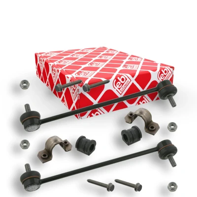 Abbildung von FEBI BILSTEIN 37078 Reparatursatz, Stabilisatorlager Vorderachse mit Koppelstange VOLKSWAGEN: Polo IV Schrägheck, SKODA: Fabia I Schrägheck