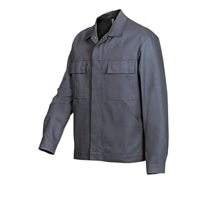 Abbildung von BP Workwear Basic 1485 060 53 Arbeitsjacke Verdeckte Druckknopfleiste Reine Baumwolle Normale Passform Größe: 24/25 Farbe: dunkelgrau