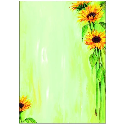 Abbildung von SIGEL Sunflower Motivpapier DIN A4 90 g/m²