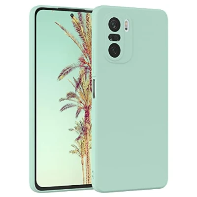 Abbildung von EAZY Case Silikonhülle für Xiaomi Mi 11i Hülle Silikon Grün weich stoßfeste Handyhülle Schutzhülle mit Kameraschutz Dünn Premium Schutz Cover TPU Phone Bumper in Mint