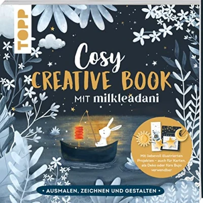 Abbildung von Cosy Creative Book mit Milkteadani: Kreative Auszeit: Ausmalen, Zeichnen und Gestalten