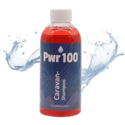 Abbildung von PWR100 Caravan Shampoo Hochwertige Kraftformel für glänzende und saubere Wohnwagen/Wohnmobile. Umweltfreundlicher &amp; materialschonender Reiniger.
