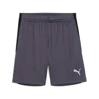 Abbildung von PUMA Unisex Kinder IndividualLIGA Training Shorts 2 Jr (Open Pockets) Gestrickte Shorts, Galactic Gray Yellow Alert,