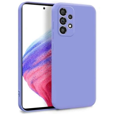 Abbildung von MyGadget Hülle für Samsung Galaxy A53 5G Zweilagige Handyhülle mit Kameraschutz Cover Innenfutter &amp; Silikon außen Flieder