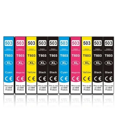 Abbildung von OGOUGUAN 503XL Tintenpatronen Druckerpatronen Ersatz für Epson 503 XL, Zubehör Drucker Expression Home XP 5200 5205 Workforce WF 2960DWF 2965DWF (10 Pack)