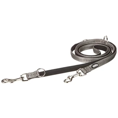 Abbildung von Nobby Führleine Soft Grip, dunkelgrau / schwarz L: 200 cm, B: 15 mm, 1 Stück