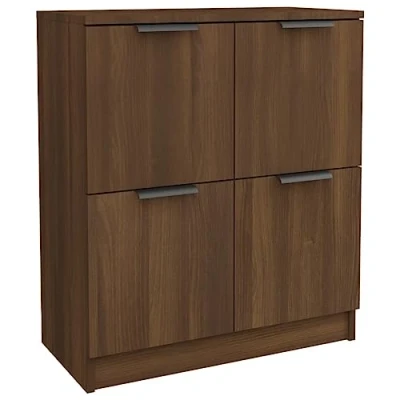 Abbildung von vidaXL Sideboard Kommode Anrichte Schrank Beistellschrank Mehrzweckschrank Standschrank Wohnzimmer Flur Braun Eichen Optik 60x30x70cm Holzwerkstoff